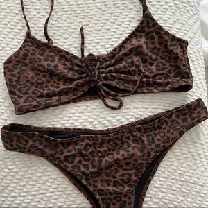Kendall & Kylie cheetah bikini set
